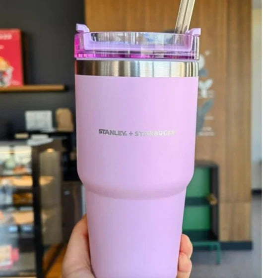 Stanley + Starbucks 20oz Stainless steel travel cup, comes with a flow lid and straw-Zenstoo - F.Z.E