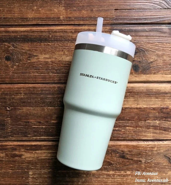 Stanley + Starbucks 20oz Stainless steel travel cup, comes with a flow lid and straw-Zenstoo - F.Z.E