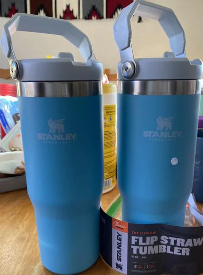 Stanley 30oz Stainless Steel Tumbler with Handle & Flip Straw – Cold Up to 12 Hours-Zenstoo - F.Z.E