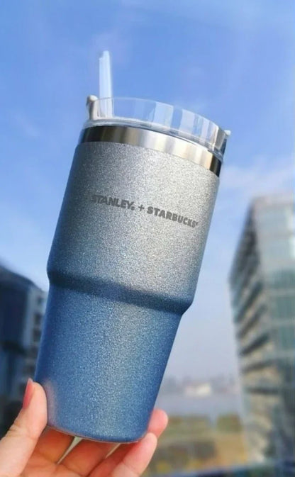 Stanley + Starbucks 20oz Stainless steel travel cup, comes with a flow lid and straw-Zenstoo - F.Z.E