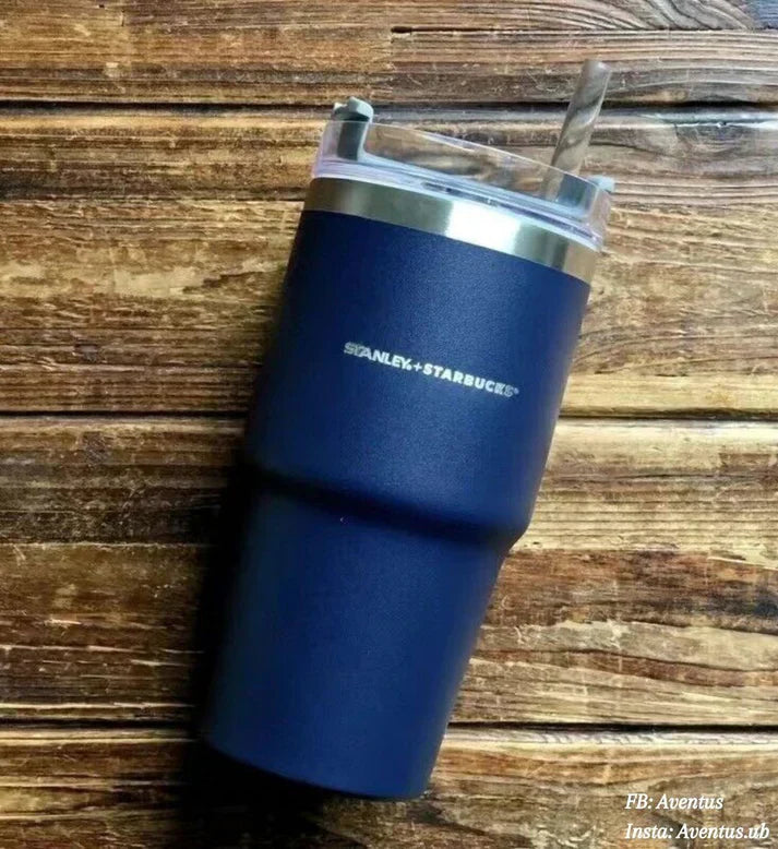 Stanley + Starbucks 20oz Stainless steel travel cup, comes with a flow lid and straw-Zenstoo - F.Z.E
